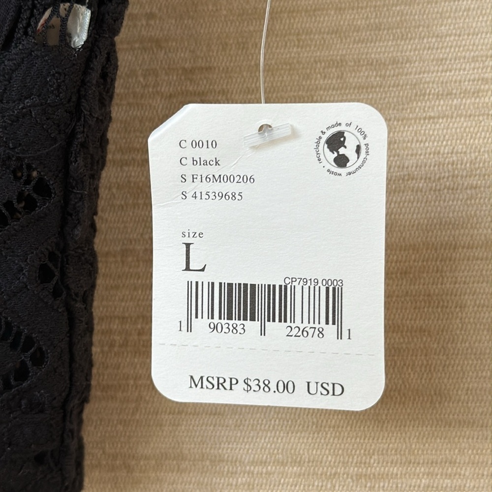 Free People Lace Strappy Bralette BNWT L - Picture 5 of 5